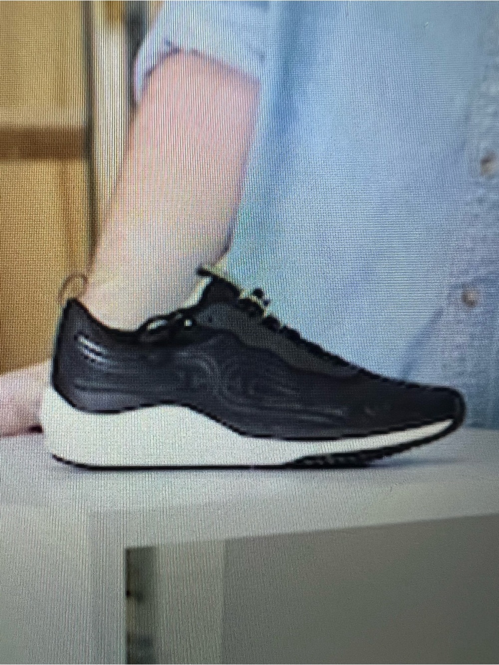 NWOT- Sam Edelman Women’s Black Athletic Sneaker with White Sole
